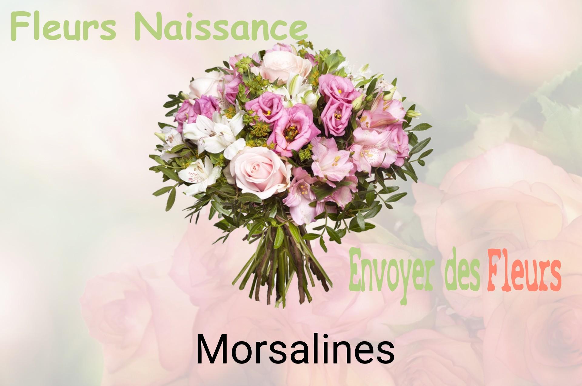 Bouquet de fleurs de naissance livré à Morsalines