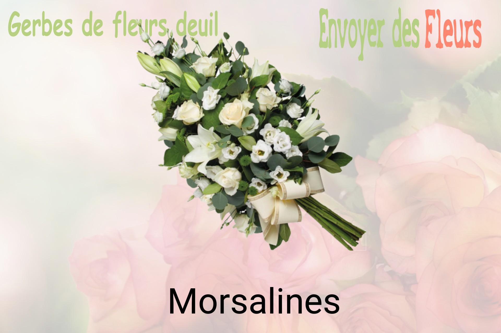 Gerbe de fleurs de deuil livrée à Morsalines